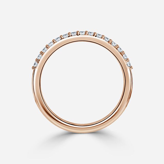 Vaze 1.70mm Wedding Ring In Rose Gold