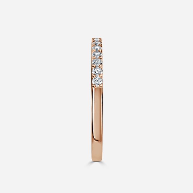 Vaze 1.70mm Wedding Ring In Rose Gold