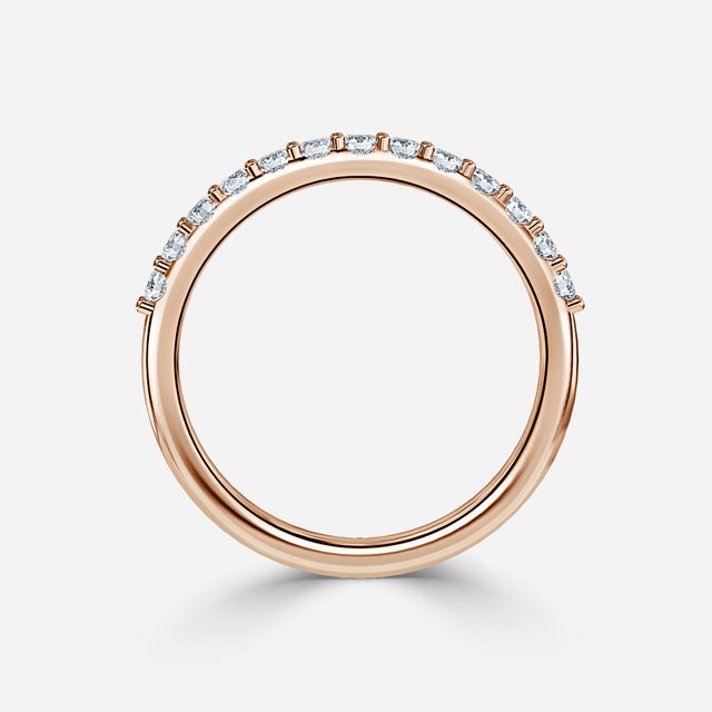 Vaze 2.00mm Wedding Ring In Rose Gold