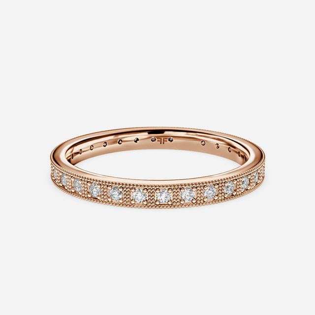 Cecily Wedding Ring In Rose Gold