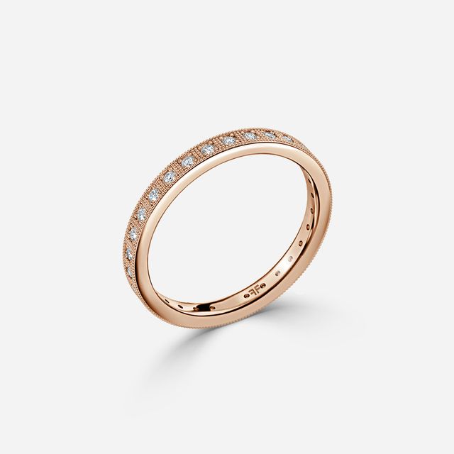 Cecily Wedding Ring In Rose Gold