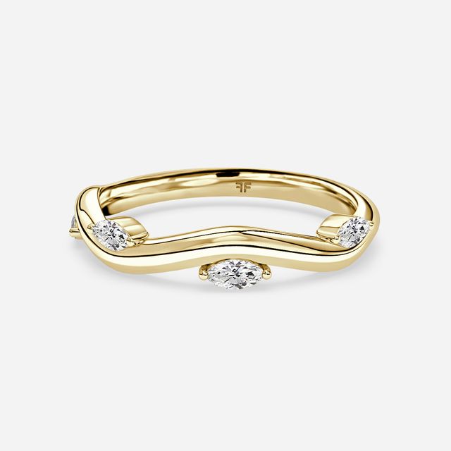 Tiare Wedding Ring In Yellow Gold