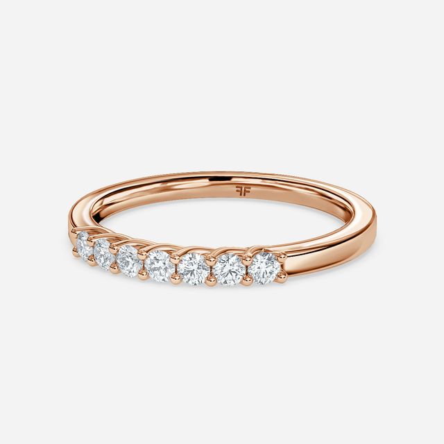 Nour 1.70mm Wedding Ring In Rose Gold