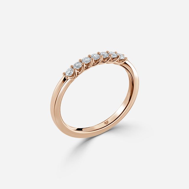 Nour 1.70mm Wedding Ring In Rose Gold