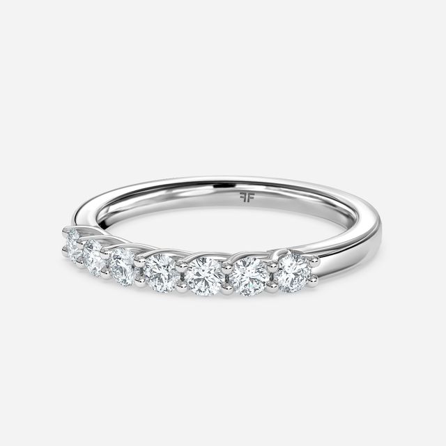 Nour 2.00mm Wedding Ring In White Gold
