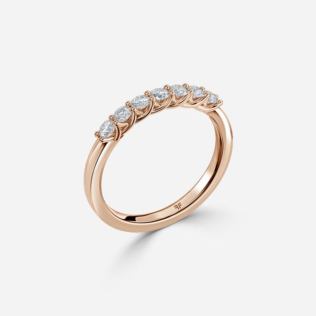 Nour 2.00mm Wedding Ring In Rose Gold