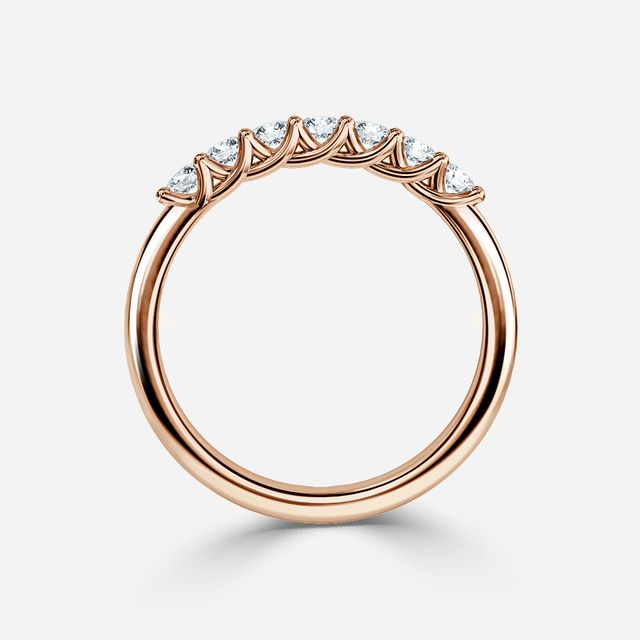 Nour 2.00mm Wedding Ring In Rose Gold