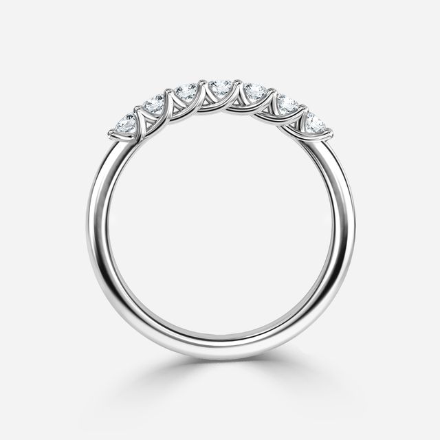 Nour 2.00mm Wedding Ring In White Gold