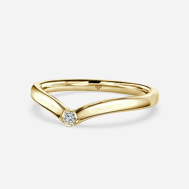 Cleo Wedding Ring In Yellow Gold