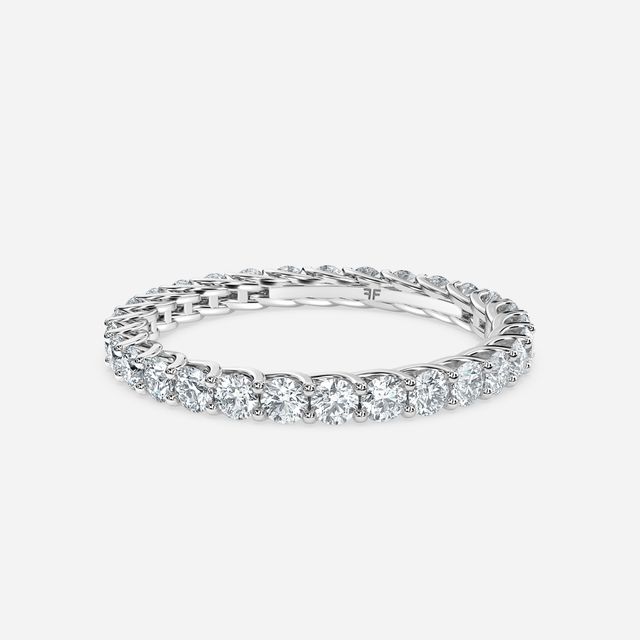 Rozen Eternity Ring In White Gold