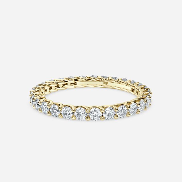 Rozen Eternity Ring In Yellow Gold