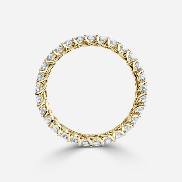 Rozen Eternity Ring In Yellow Gold