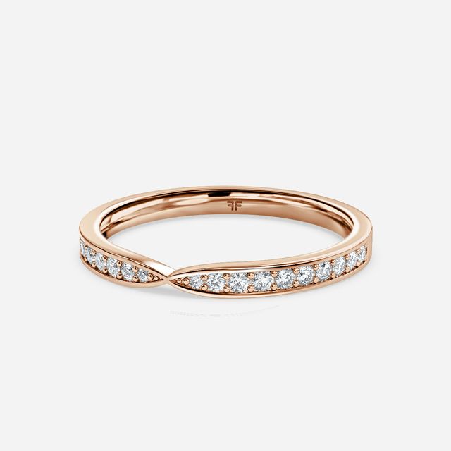 York Wedding Ring In Rose Gold
