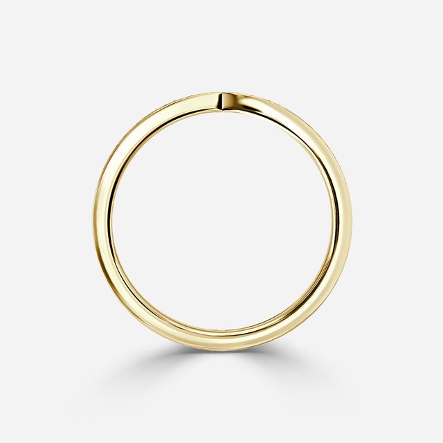 York Wedding Ring In Yellow Gold