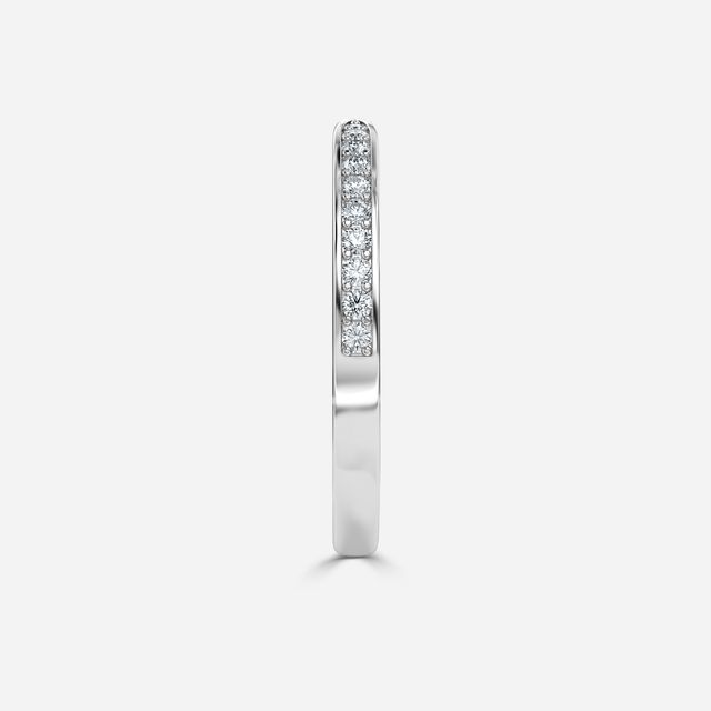 York Wedding Ring In White Gold