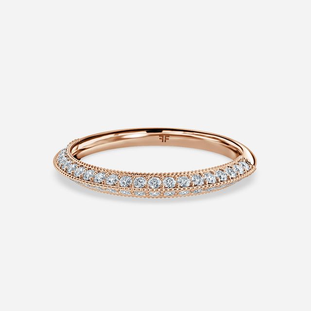 Aubri Wedding Ring In Rose Gold