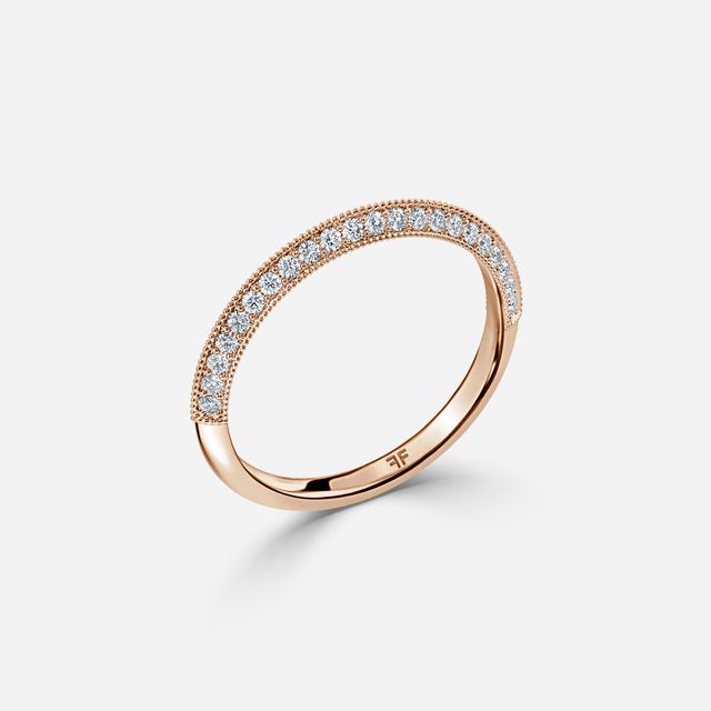 Aubri Wedding Ring In Rose Gold