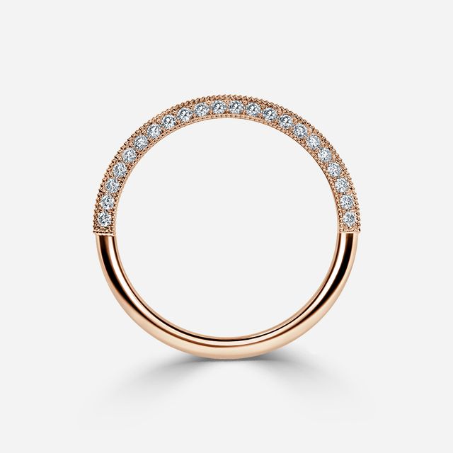 Aubri Wedding Ring In Rose Gold