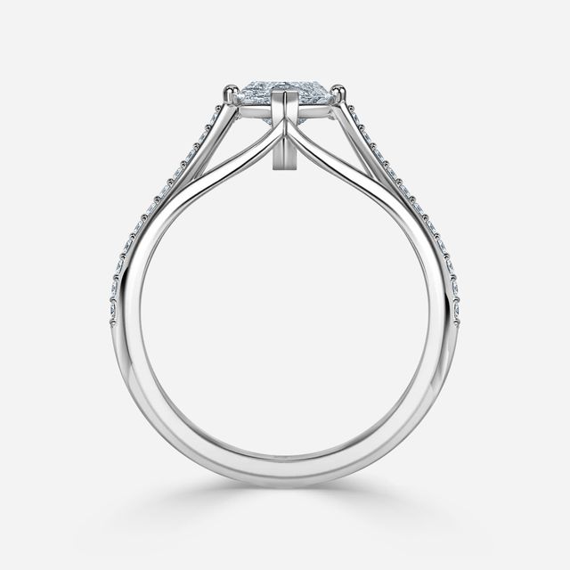 Olina Pavé White Gold Engagement Ring