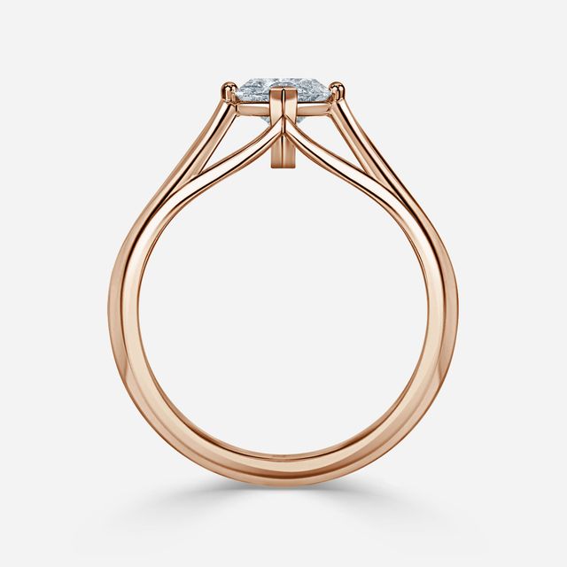 Olina Rose Gold Modern Engagement Ring