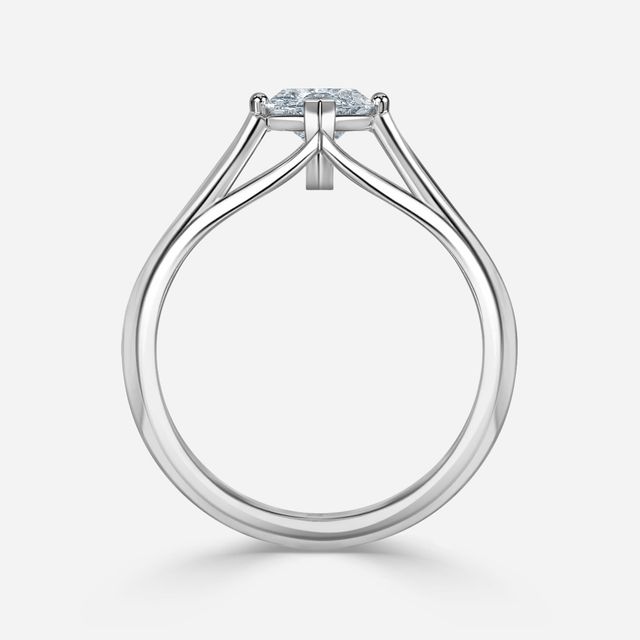 Olina White Gold Modern Engagement Ring