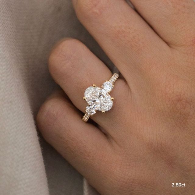Crown Yellow Gold Dainty Engagement Ring