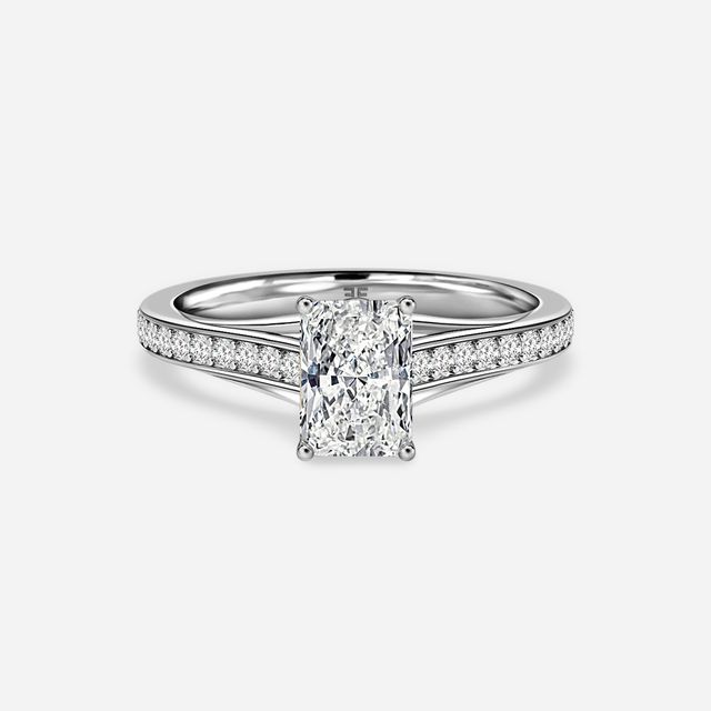Olina Pavé White Gold Engagement Ring