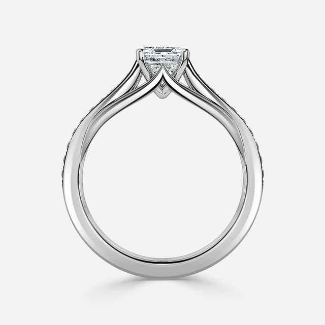 Olina Pavé White Gold Engagement Ring