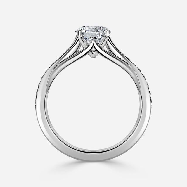Olina Pave White Gold Engagement Ring