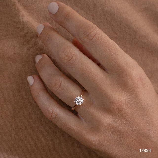 Firefly Rose Gold Solitaire Engagement Ring