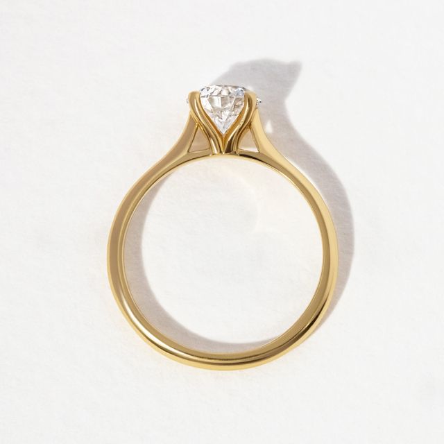 Round Diamond Yellow Gold Solitaire Ring- 1.00ct
