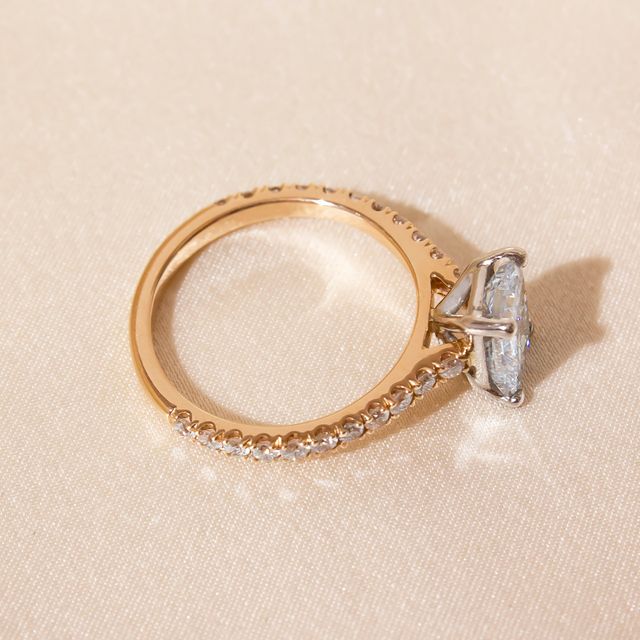 1.50ct Avery Two Tone Radiant Lab Diamond