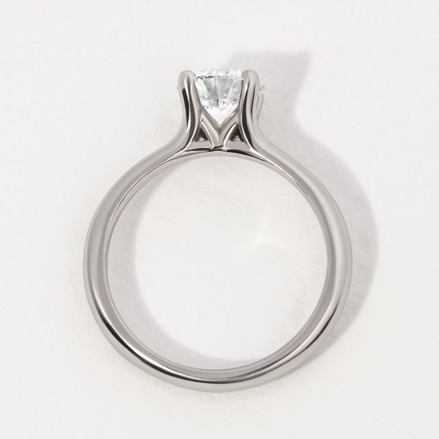 1.00ct Round Lab Diamond Floating Solitaire Ring
