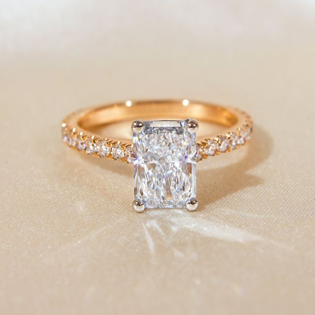 1.50ct Avery Two Tone Radiant Lab Diamond