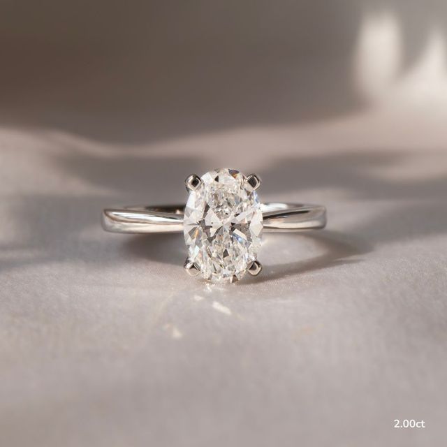 Firefly Platinum Solitaire Engagement Ring