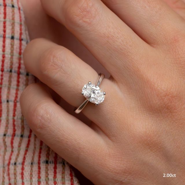 Firefly Platinum Solitaire Engagement Ring