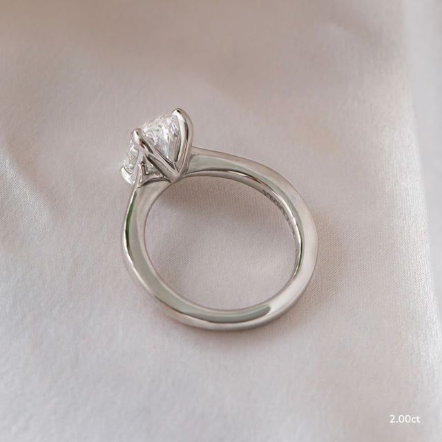Firefly Platinum Solitaire Engagement Ring