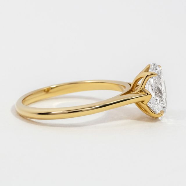 Oval Diamond Lab Grown Solitaire Engagement Ring- 1.50ct