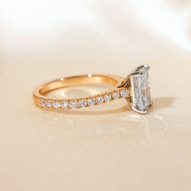 1.50ct Avery Two Tone Radiant Lab Diamond