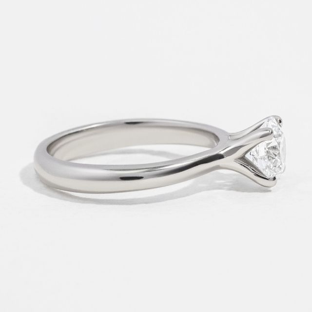 1.00ct Round Lab Diamond Floating Solitaire Ring