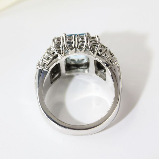 Emerald Cut Aquamarine Cluster- 2.00ct