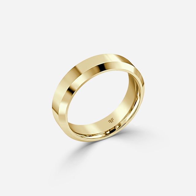 Gents 6mm Yellow Gold Wedding Ring