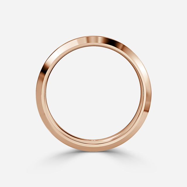 Gents 6mm Rose Gold Wedding Ring