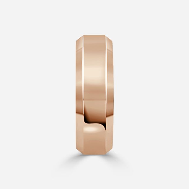 Gents 6mm Rose Gold Wedding Ring