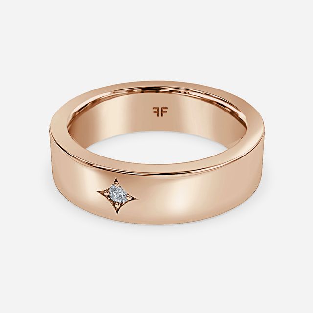 Oliver 5mm Rose Gold Wedding Ring