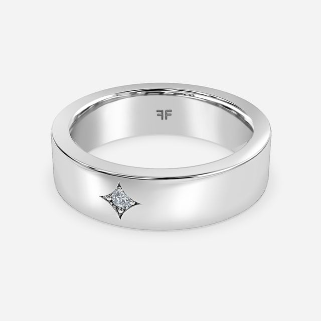 Oliver 5mm White Gold Wedding Ring
