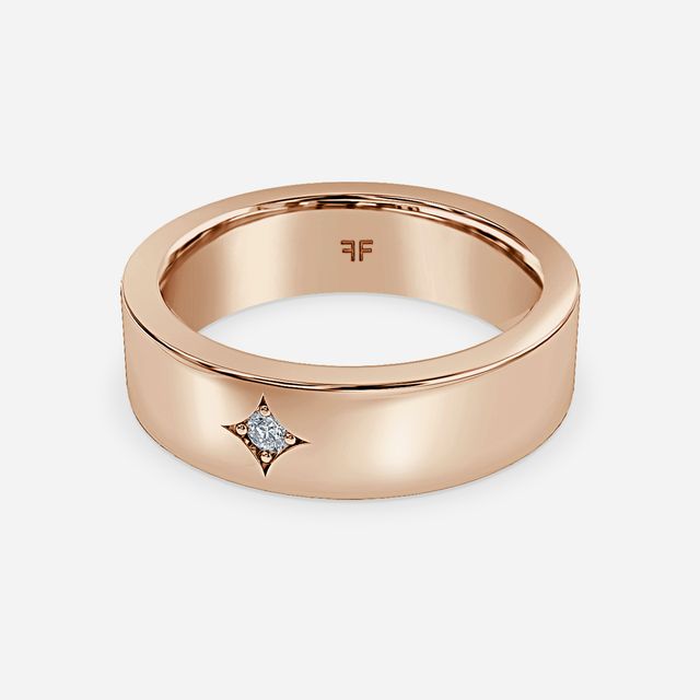 Oliver 6mm Rose Gold Wedding Ring