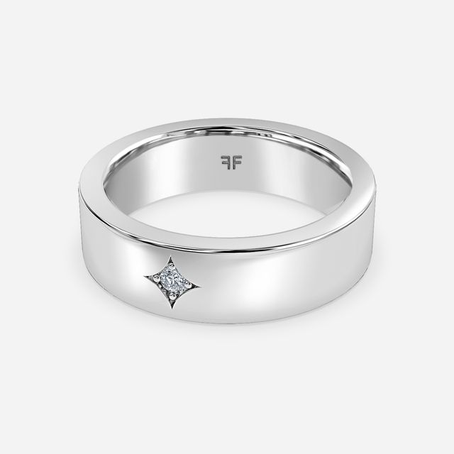 Oliver 6mm White Gold Wedding Ring