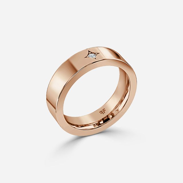 Oliver 6mm Rose Gold Wedding Ring