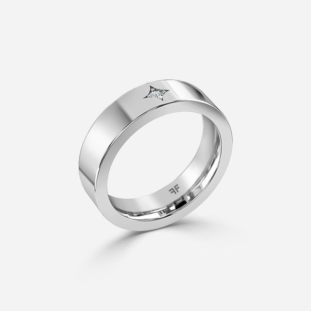 Oliver 6mm White Gold Wedding Ring